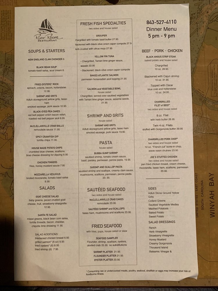 River Room Restaurant Menu - Image 6